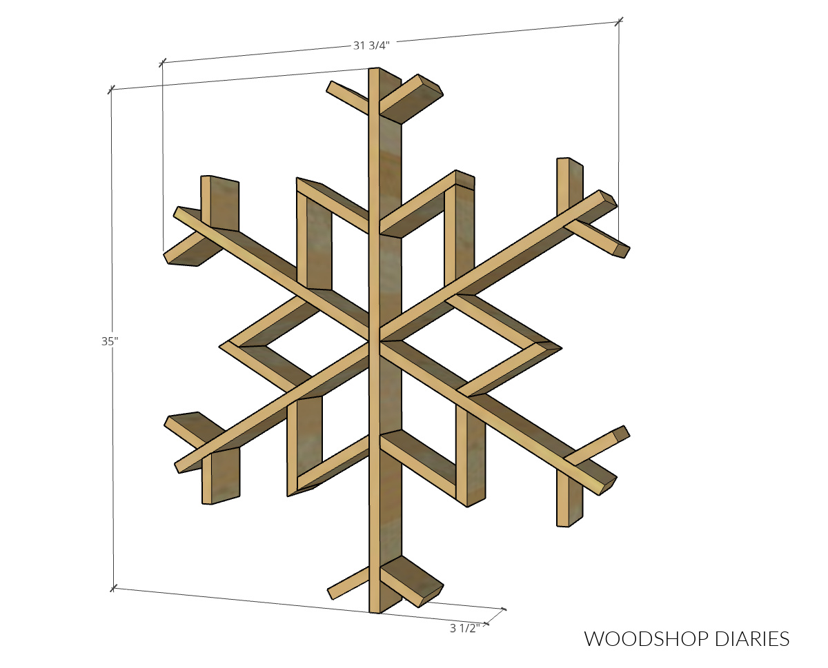 DIY Snowflake Shelf {In 4 Easy Steps!} Easy Christmas DIY!