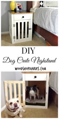 Going to the Dogs--DIY Dog Crate Nightstands