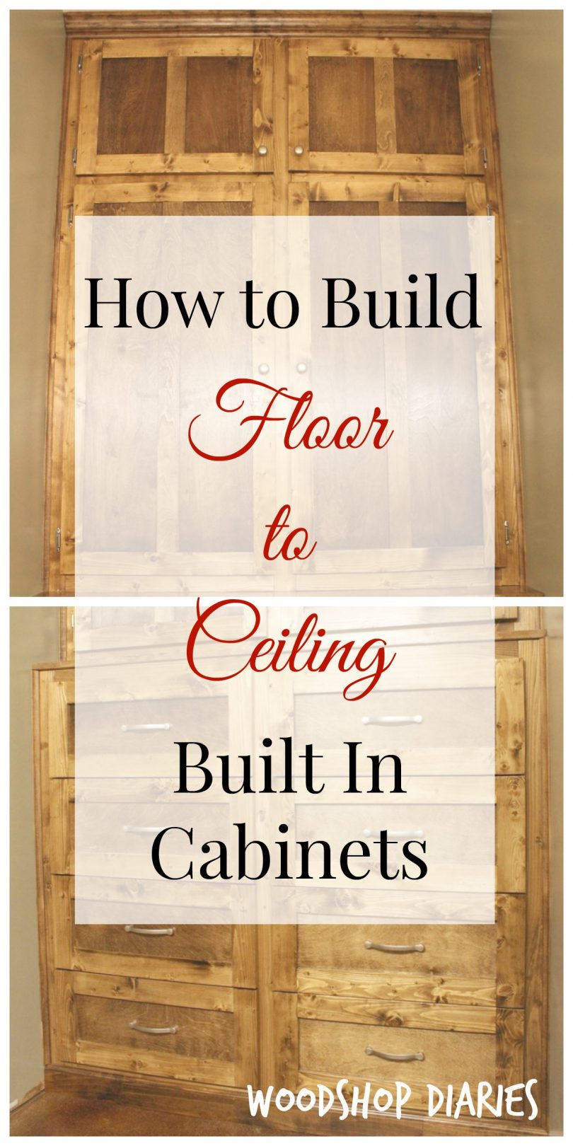 How to Build Floor to Ceiling Built Ins