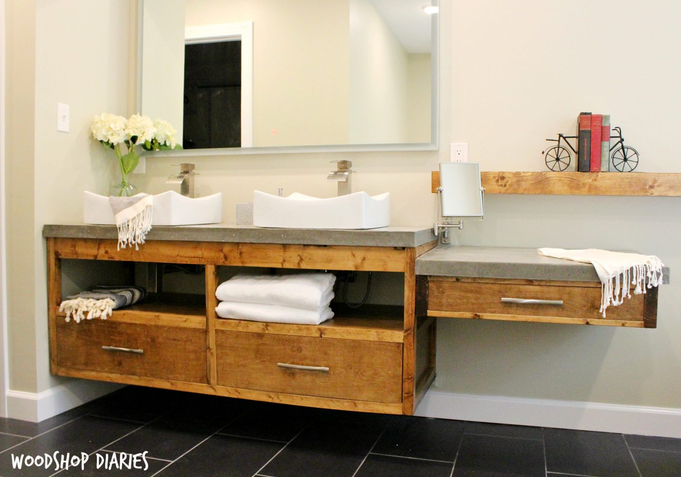 Build Your Own Floating Bathroom Vanity