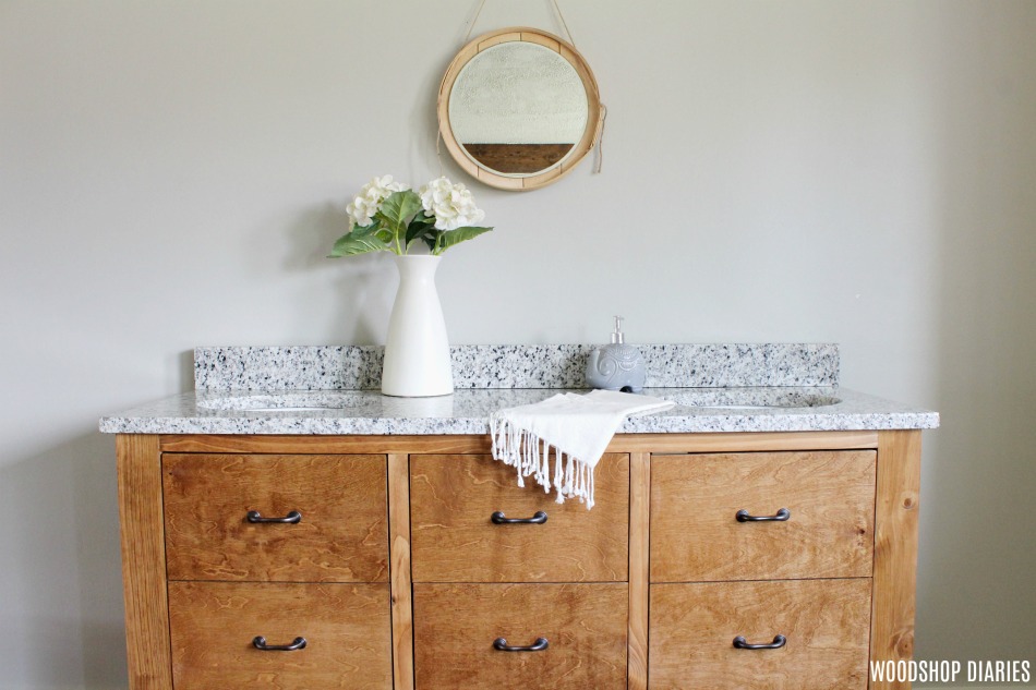 How to Build a Faux Drawer Bathroom Vanity to Maximize Storage Space