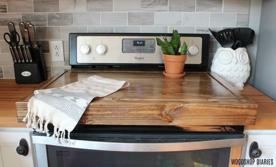 These Handmade Noodle Board Stove Covers Add Extra Counter Space