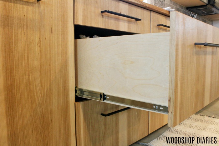 Kitchen Cabinet Sliders {DIY}
