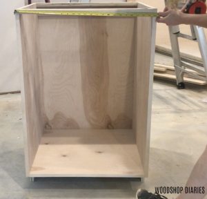 DIY Kitchen Cabinets--{Made From Only Plywood!}