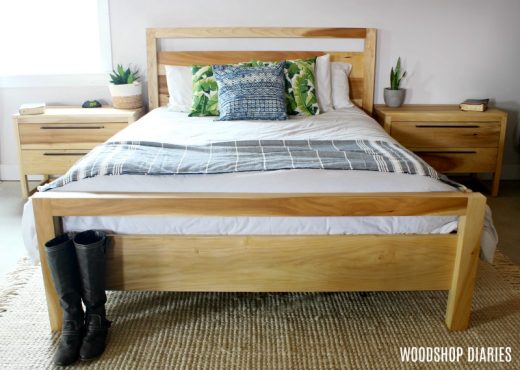 Modern DIY Bed Frame--How To Build A Bed In 7 Easy Steps!