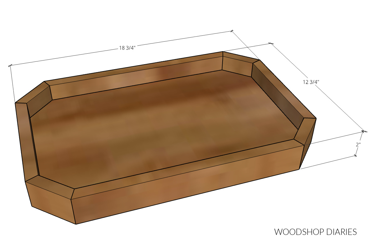 I turned a 2x3 stud into a serving tray, without drawing any plans