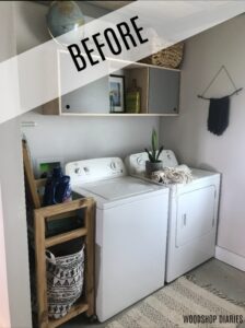 Small Laundry Room Storage Solutions-{Making the Most of Small Spaces}