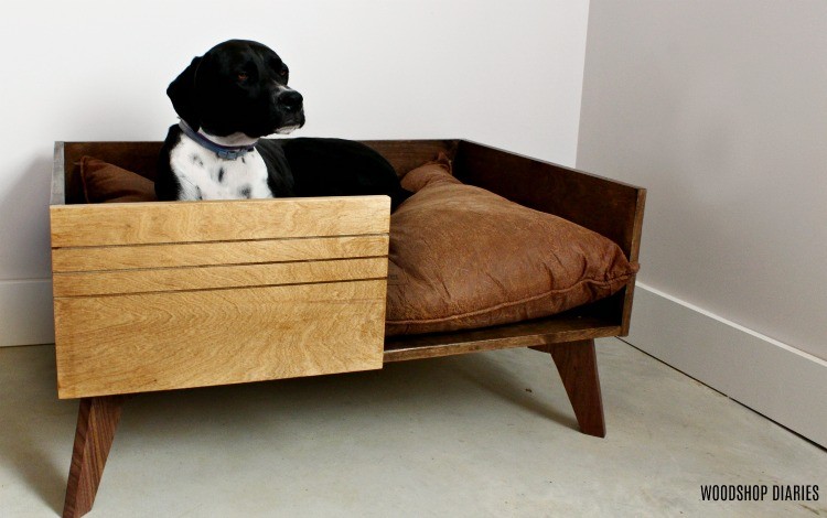 DIY Modern Dog Bed--{Free Plans and Video Tutorial!}