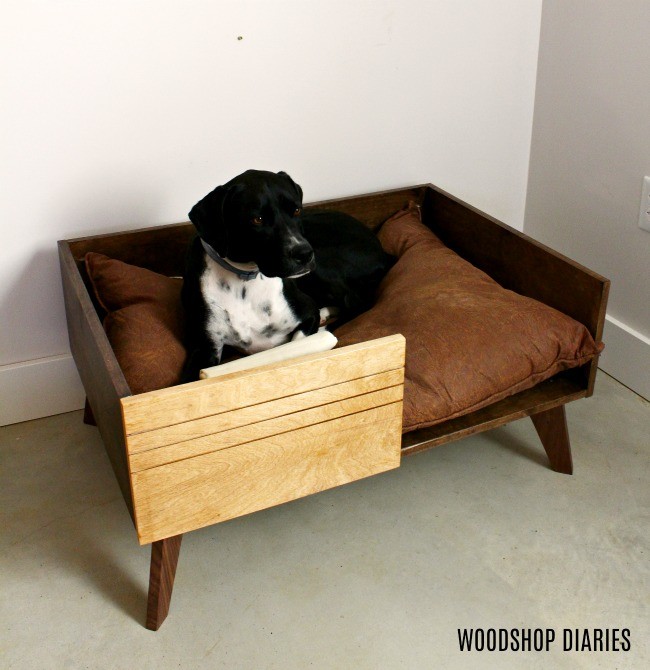 DIY Modern Dog Bed--{Free Plans and Video Tutorial!}