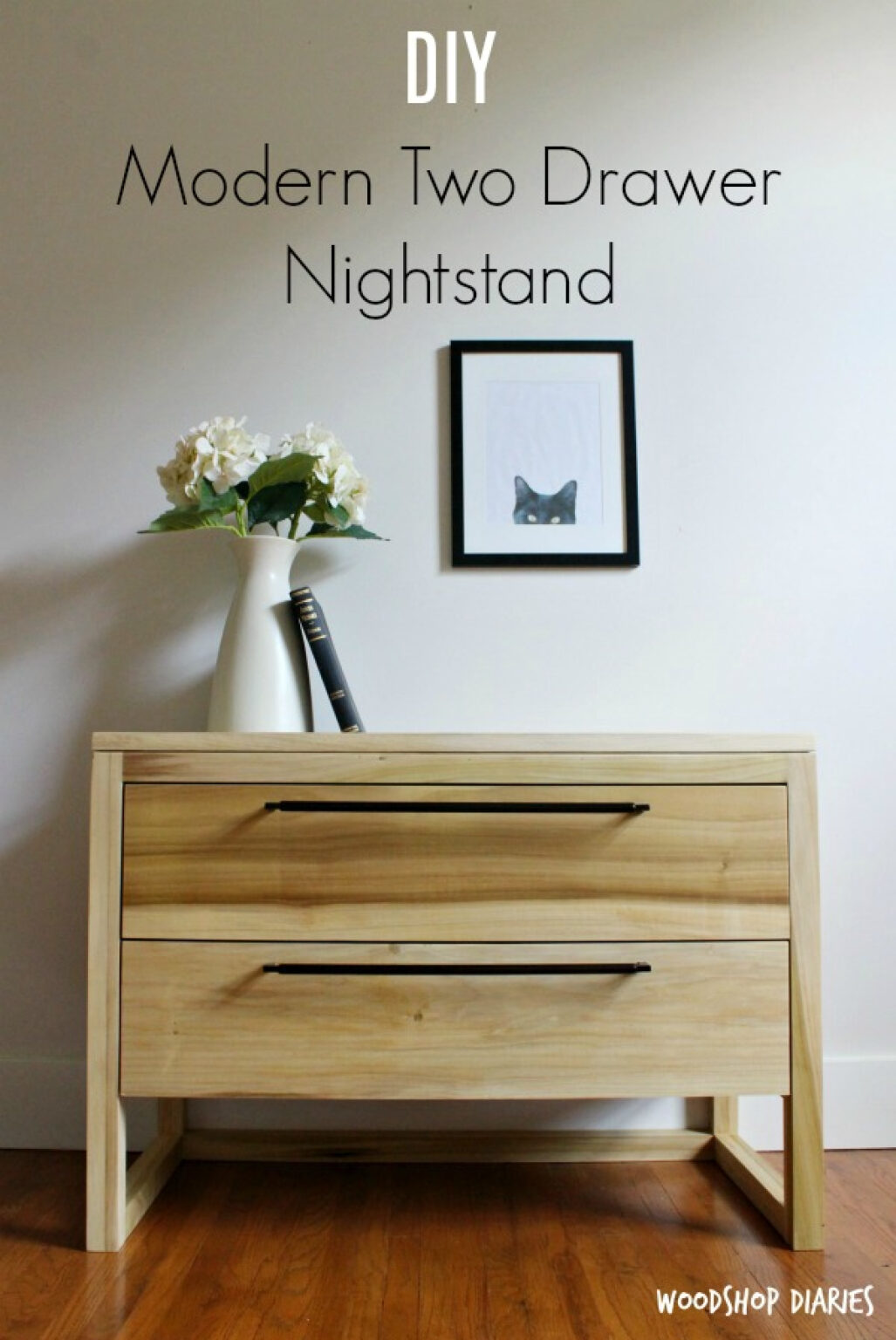 DIY Modern Nightstand - {How to Build it in 6 Easy Steps!}