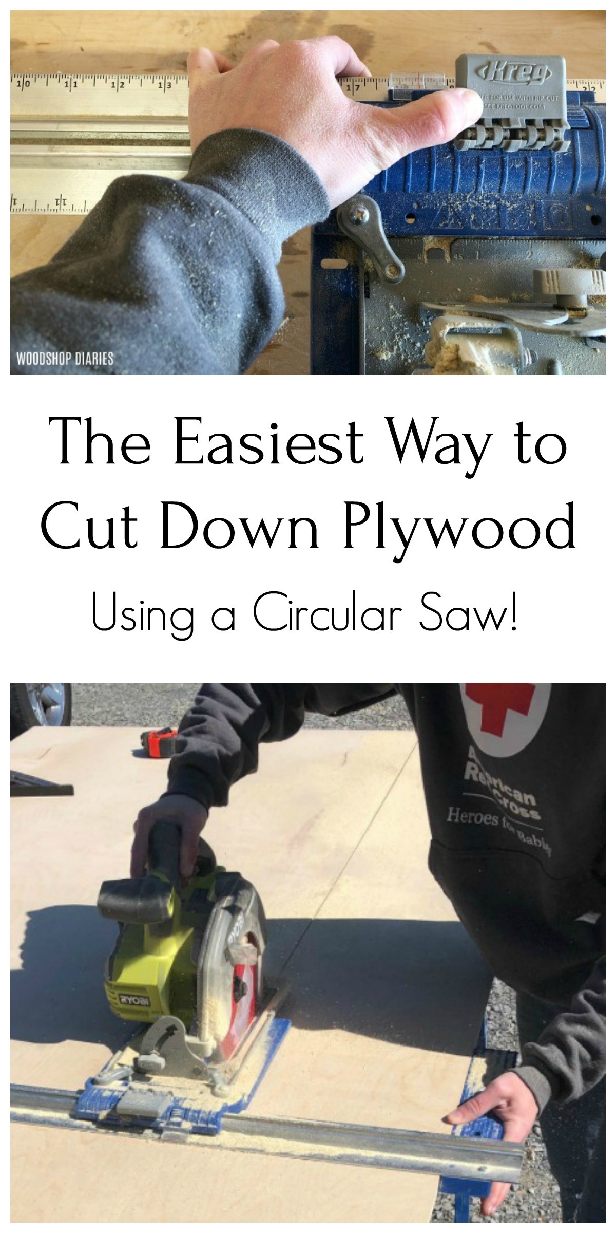 The Easiest Way To Cut Down Plywood Sheets--{Without A Table Saw!}