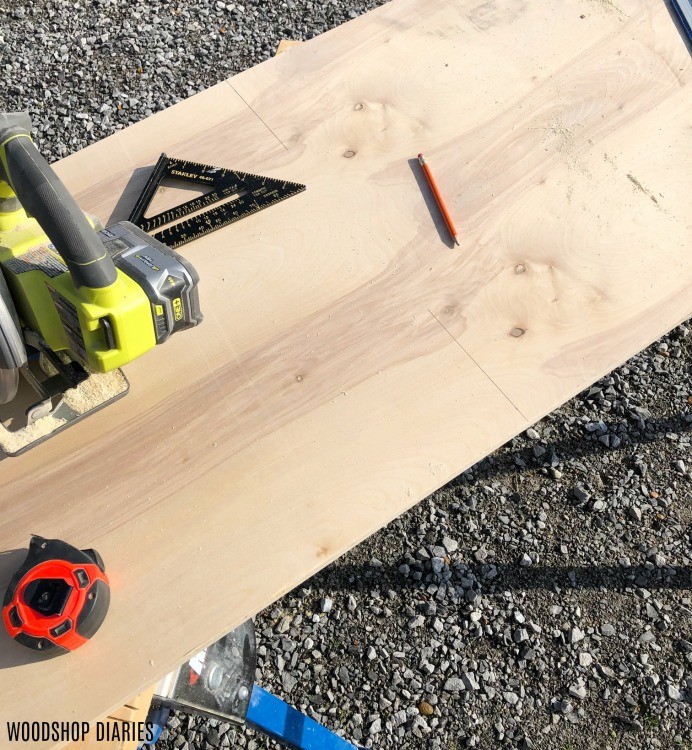 The Easiest Way To Cut Down Plywood Sheets--{Without A Table Saw!}