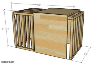 Dog Crate with Sliding Door - {5 steps to BUILD YOUR OWN!}