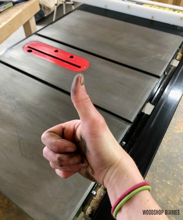 what to put on table saw top? 2