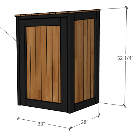 Wooden Trash Can Cabinet Plans | Cabinets Matttroy