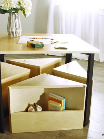 Kids Nesting Table Build It Yourself with Just 4 Tools