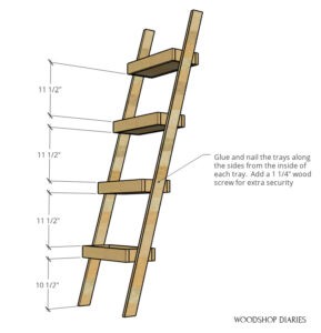 DIY Plant Ladder Shelf {A Renter Friendly Indoor Garden Idea!}