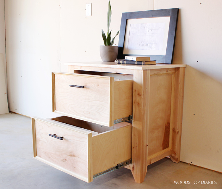 DIY File Cabinet--Woodworking Plans to Build a Wooden Filing Cabinet