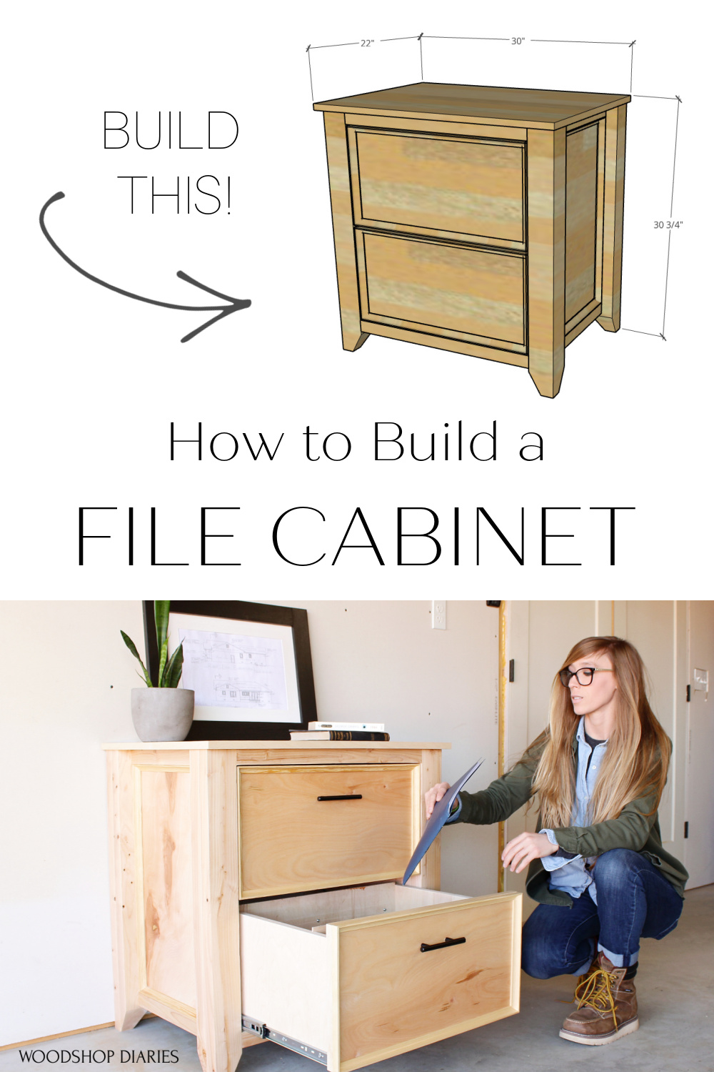 File Storage Cabinet, Woodworking Project