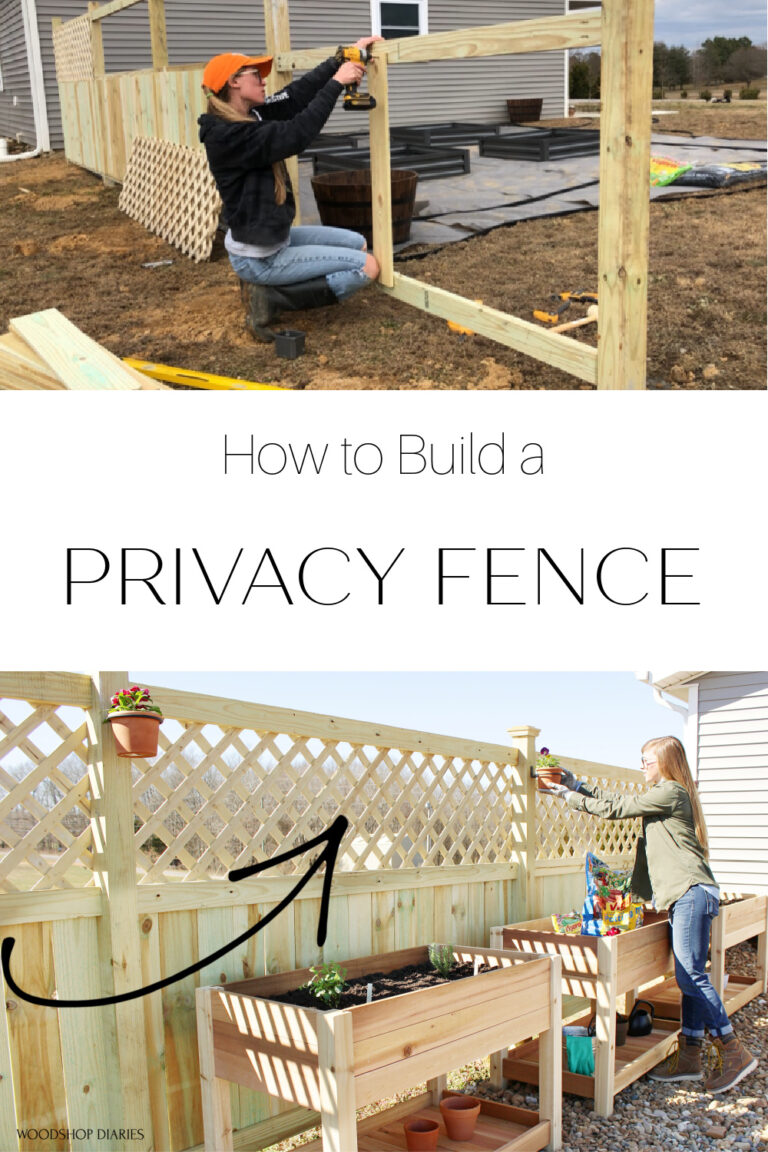 How to Build a DIY Privacy Fence --Easy 6 Step Project!