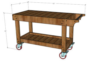 DIY Grill Cart & BBQ Prep Table --FREE BUILD PLANS!