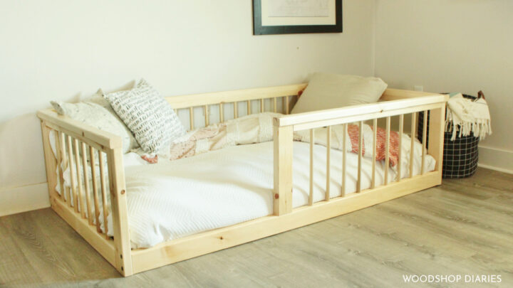 DIY Toddler Bed Rail, Free Plans