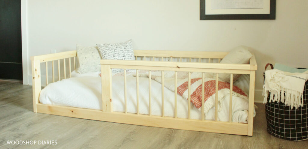 DIY Floor Bed--MADE FROM 2x4s & DOWELS (For Under $100!)