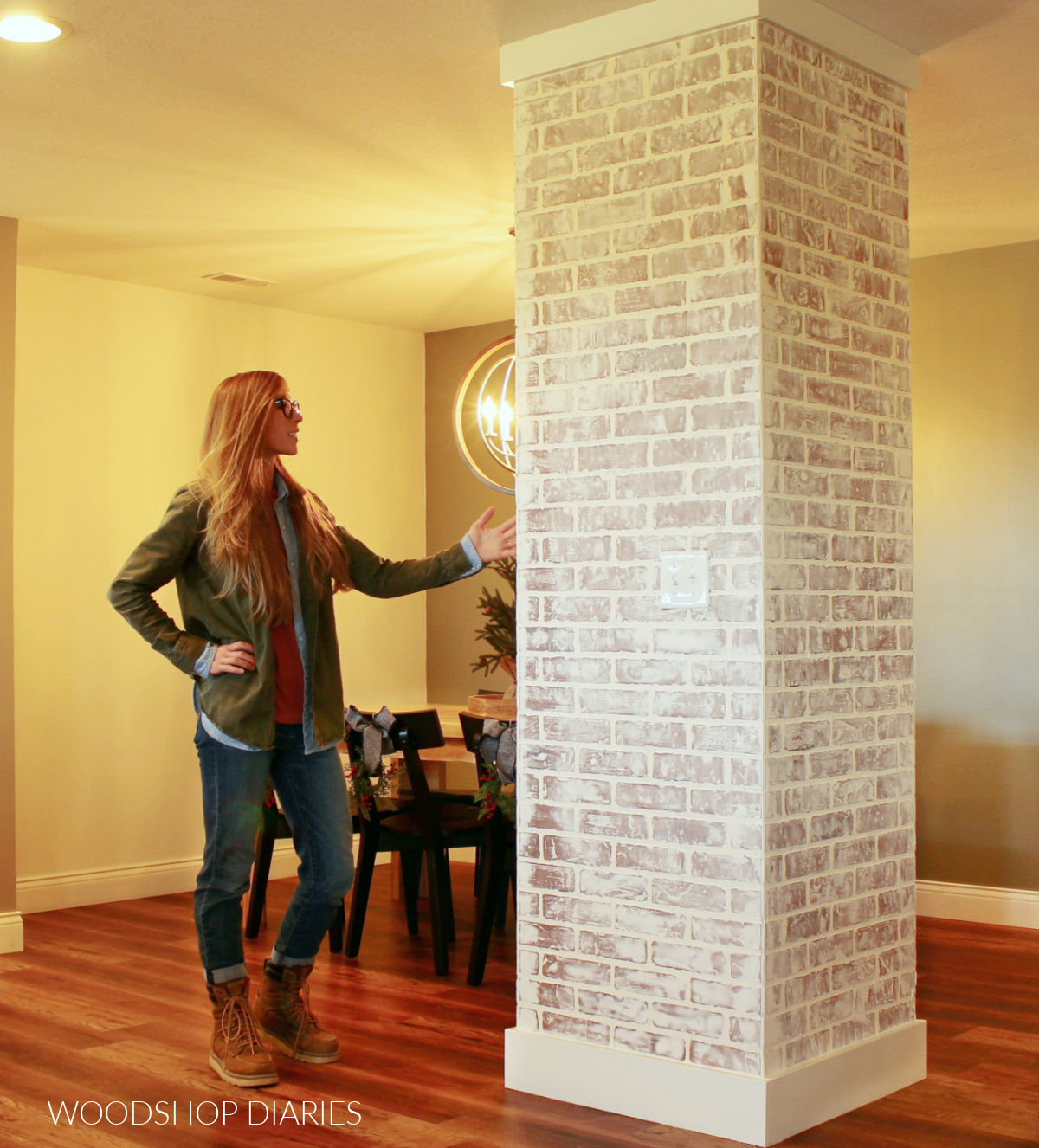 DIY Faux Brick Column {as a Room Divider} | LaptrinhX / News