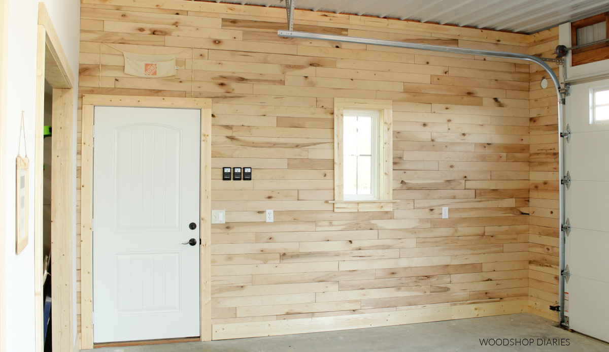 finished plywood walls