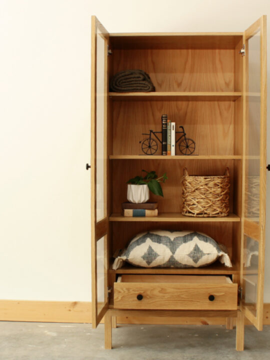 https://www.woodshopdiaries.com/wp-content/uploads/2022/08/DIY-Display-Cabinet-with-doors-and-drawer-open-540x720.jpg
