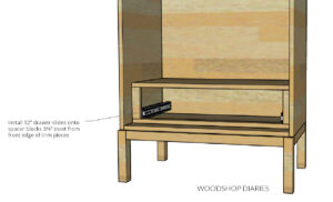 DIY Display Cabinet with Drawer--BUILDING PLANS!