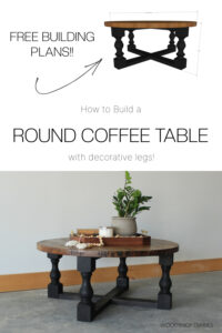 DIY Coffee Table with Decorative Legs