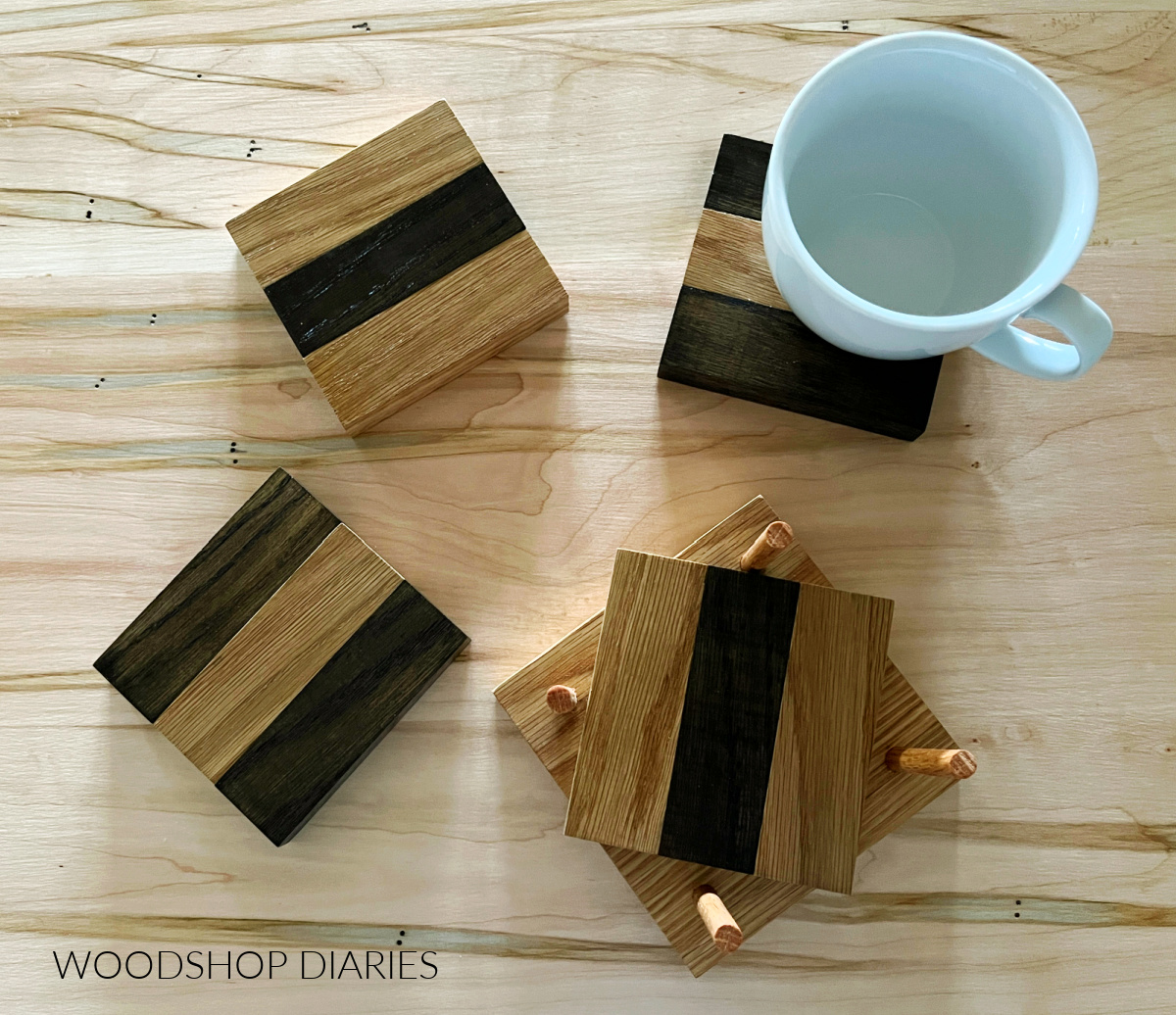 How to Make Easy DIY Coasters ~ DIY Woodworking 