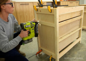 DIY Oversized Nightstand with 3 Drawers