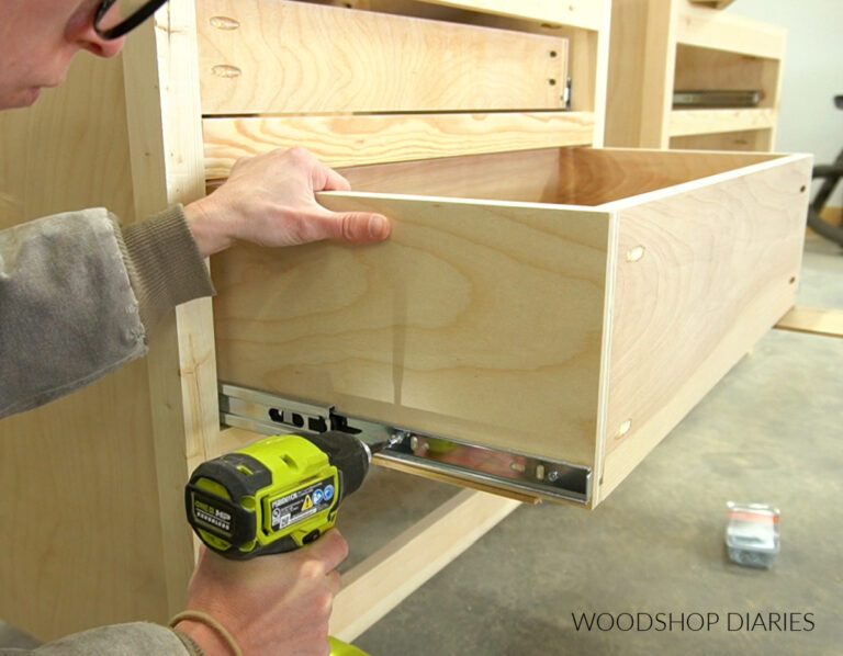 DIY Oversized Nightstand with 3 Drawers