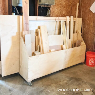 DIY Mobile Scrap Wood & Plywood Storage Cart