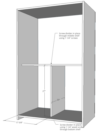 How to Build a DIY Armoire Cabinet with Shelves