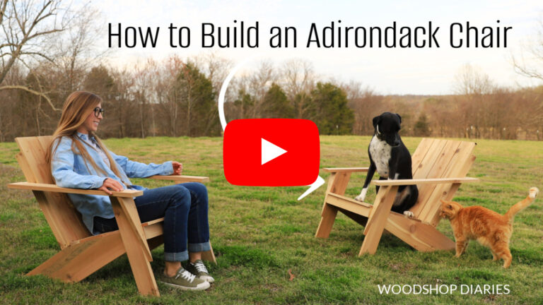 Modern DIY Adirondack Chair PRINTABLE BUILDING PLANS   Adirondack Chair YouTube Thumbnail 768x432 