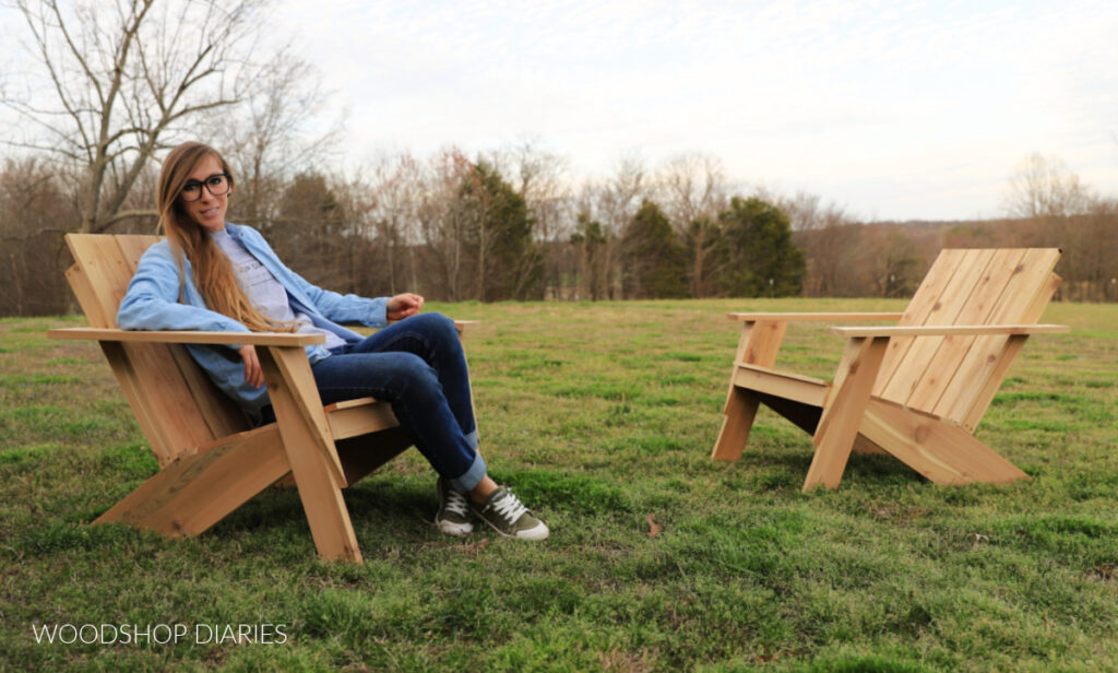 Shara In DIY Adirondack Chairs 1024x616 