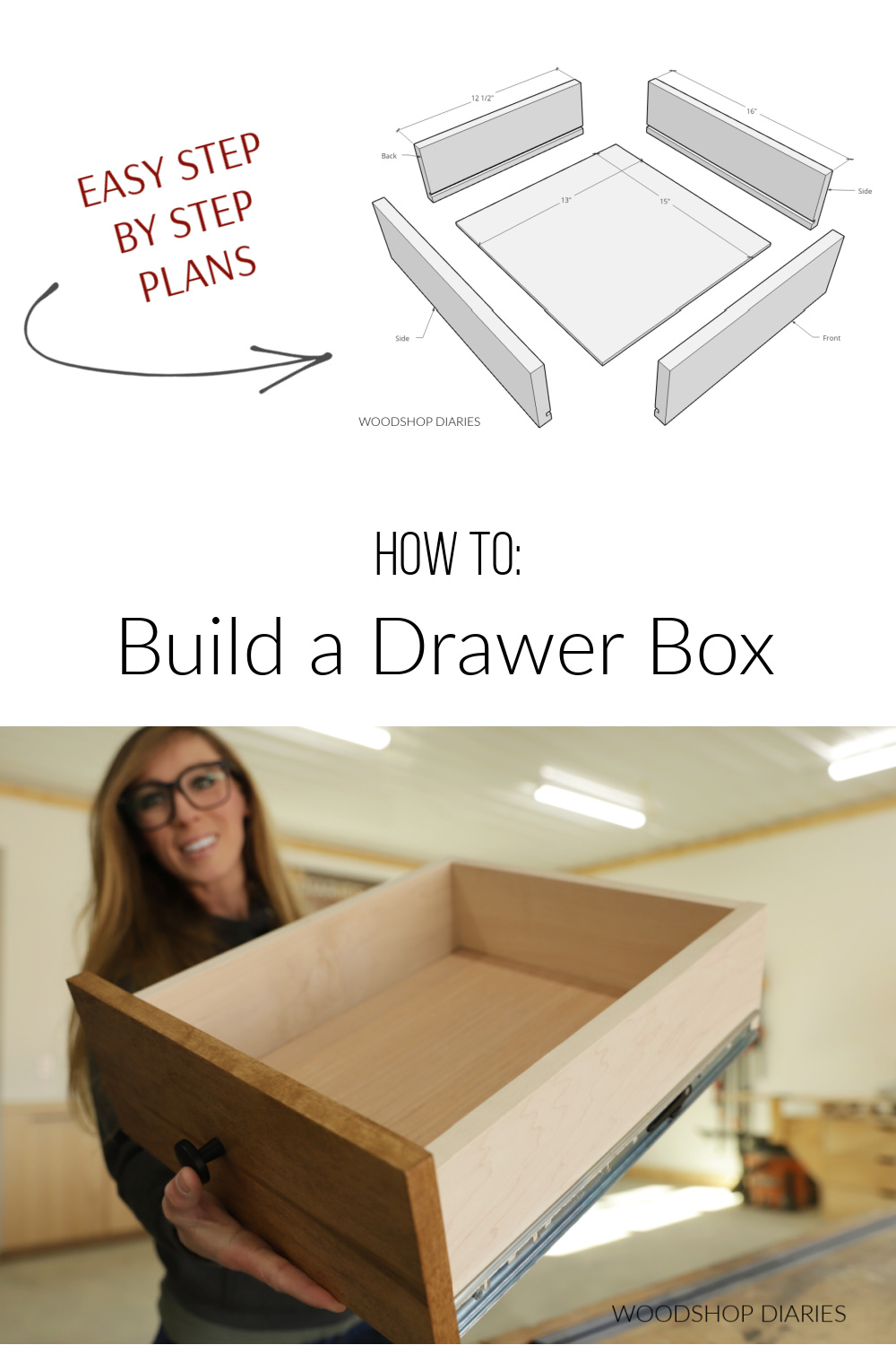 Drawer Box Plans - Pretty Handy Girl