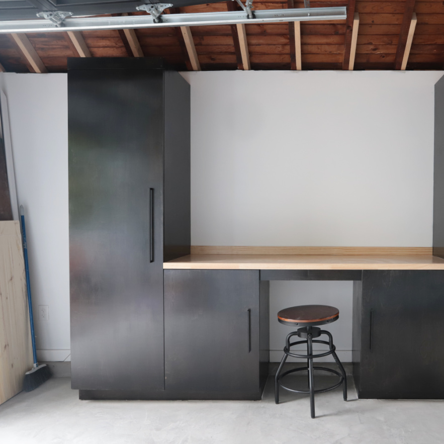plywood garage cabinets