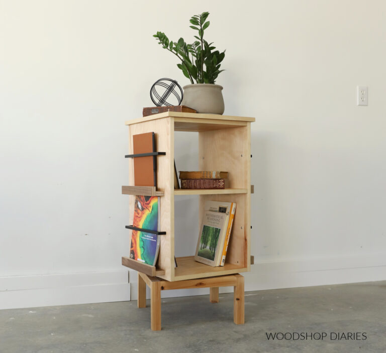 DIY Rotating Bookshelf