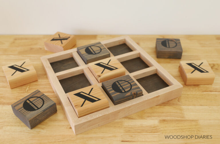 How to Make a Wood Tic Tac Toe Game | with SCRAP WOOD!