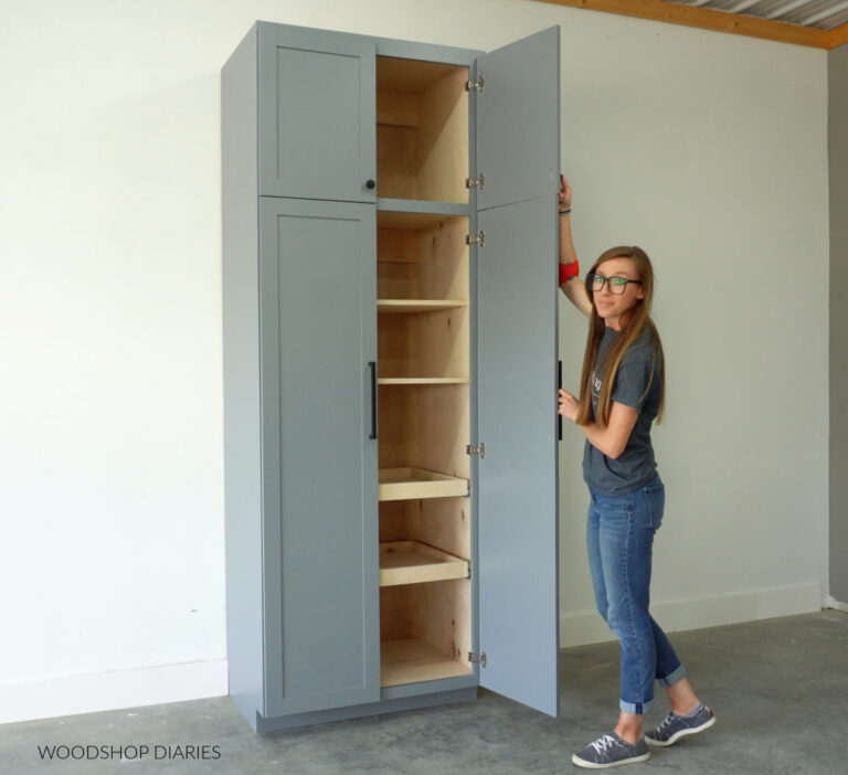 DIY Garage Makeover with Storage Cabinets