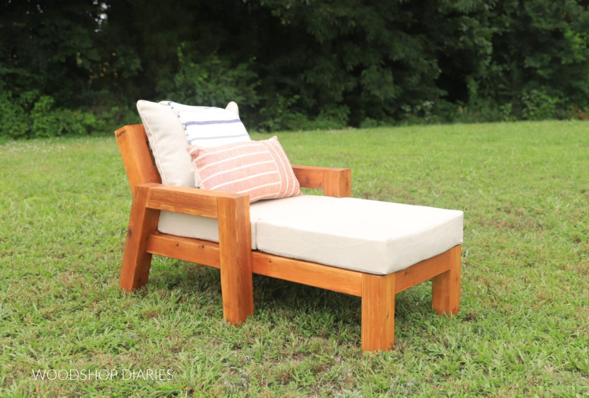 DIY Outdoor Chaise Lounge Chair -- with PRINTABLE PLANS